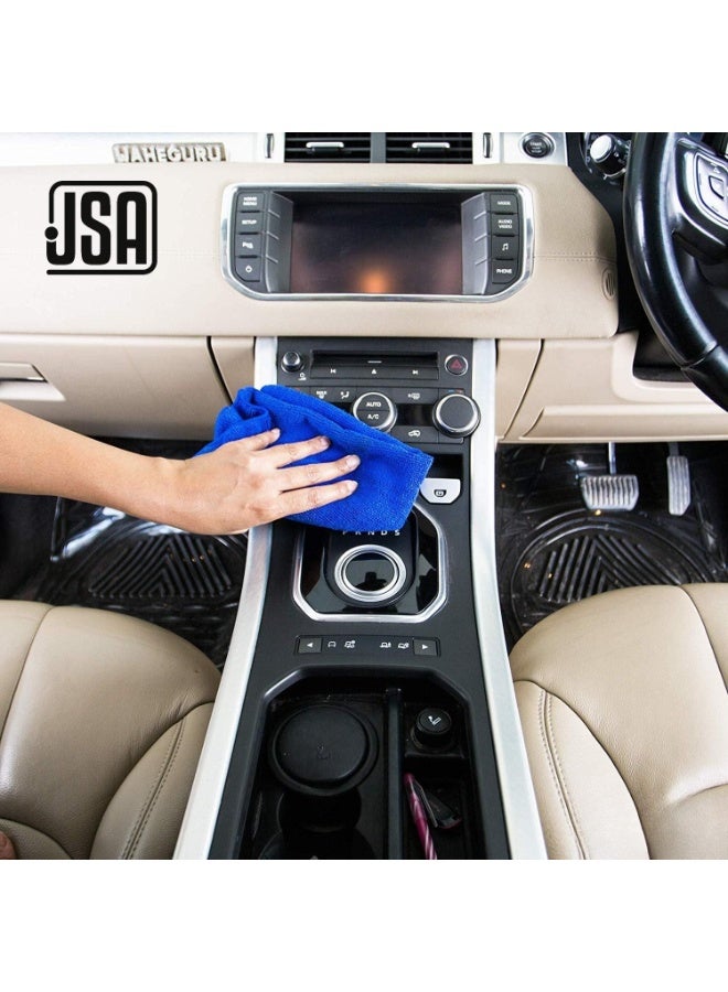 JSA Multi-Color Microfiber Towel 3 pieces 60×40 cm – High Absorbency, Scratch-Free Cleaning and Drying Cloth for Car Care and Home Use - Image 2
